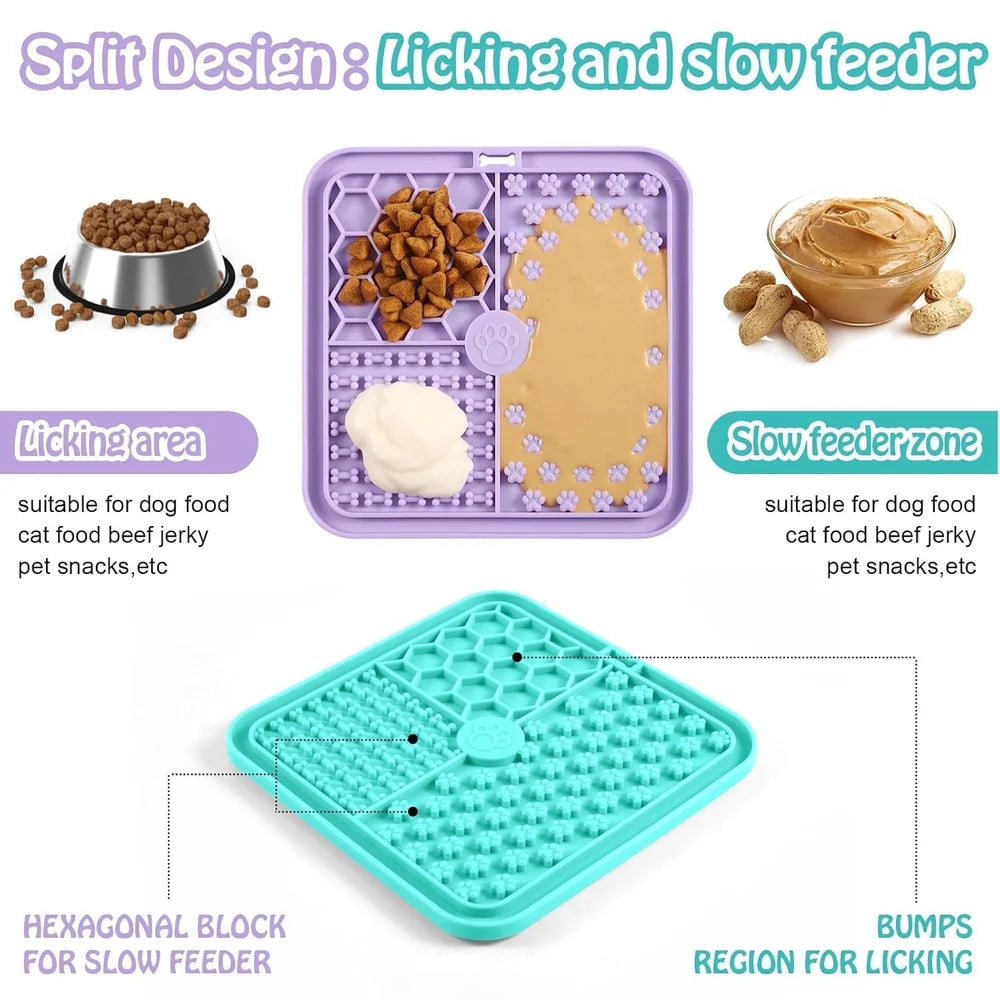 Silicone lick mat of PET