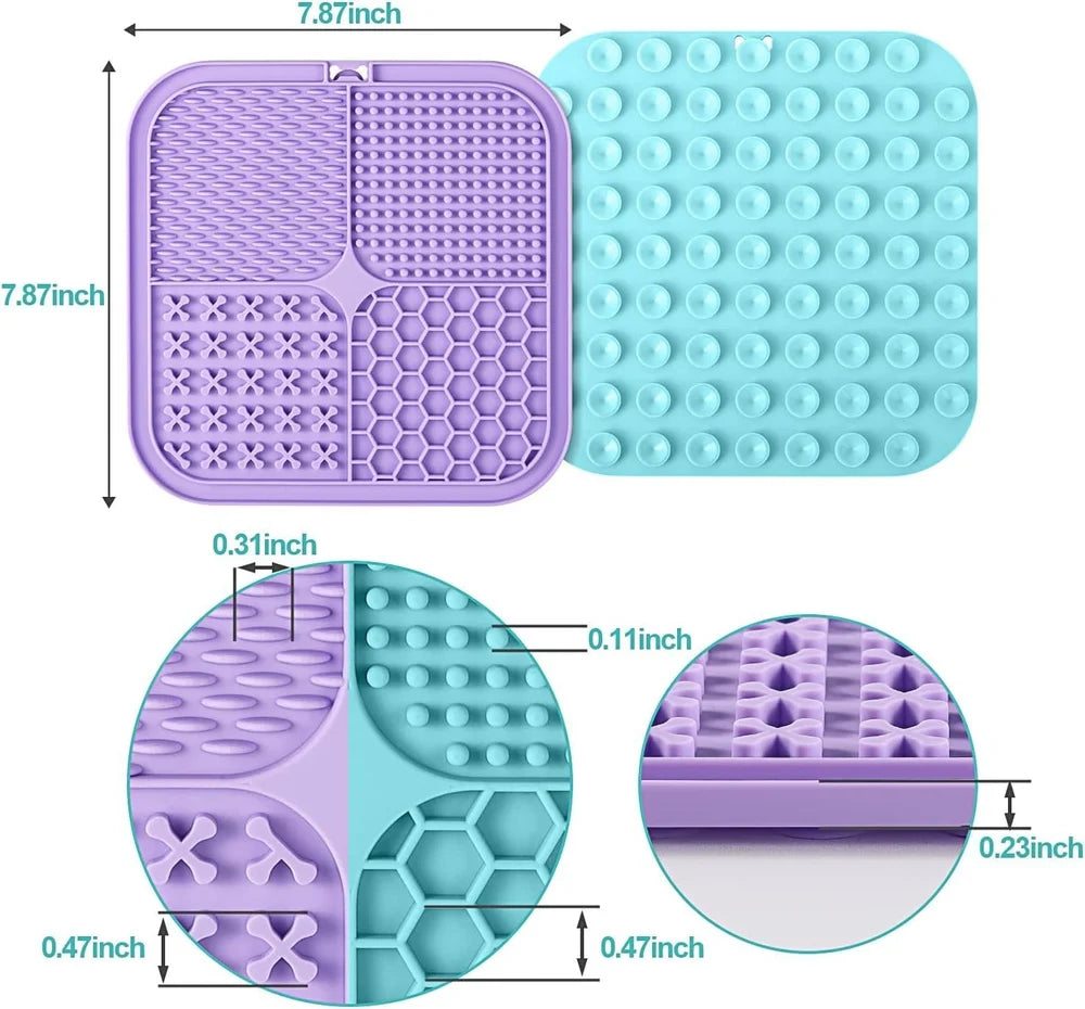 Silicone lick mat of PET